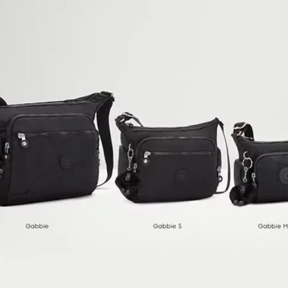 Kipling Gabbie Small Crossbody Bag Plum Purple Adjustable Strap Nylon Purse - Picture 6 of 6